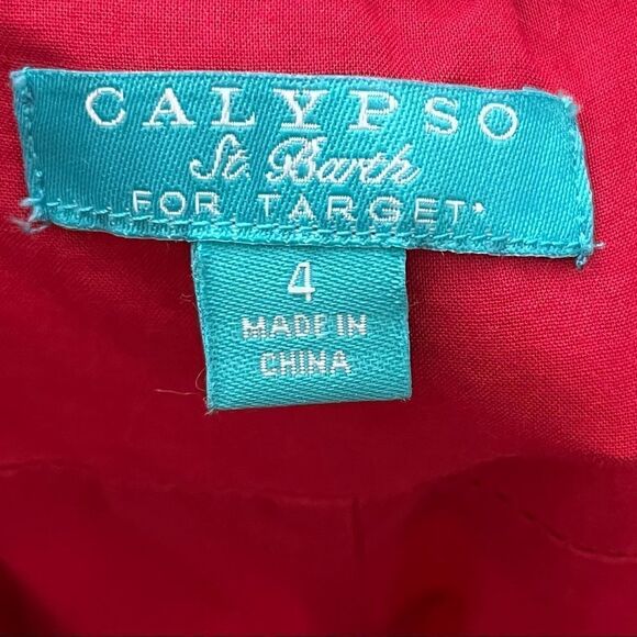 Calypso St Barth for Target Red Tie Dye Maxi Dress 4 - Picture 6 of 6